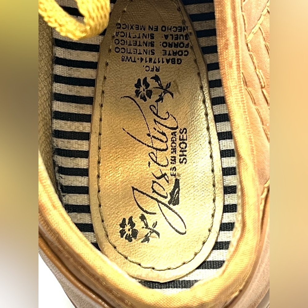 Joseline Shoes Made in Mexico Lightweight Tan Casual Sneakers - Picture 11 of 15